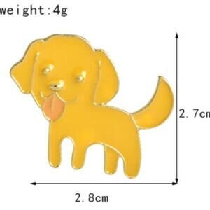 Yellow Lab Retriever Puppy Dog Pin Brooch